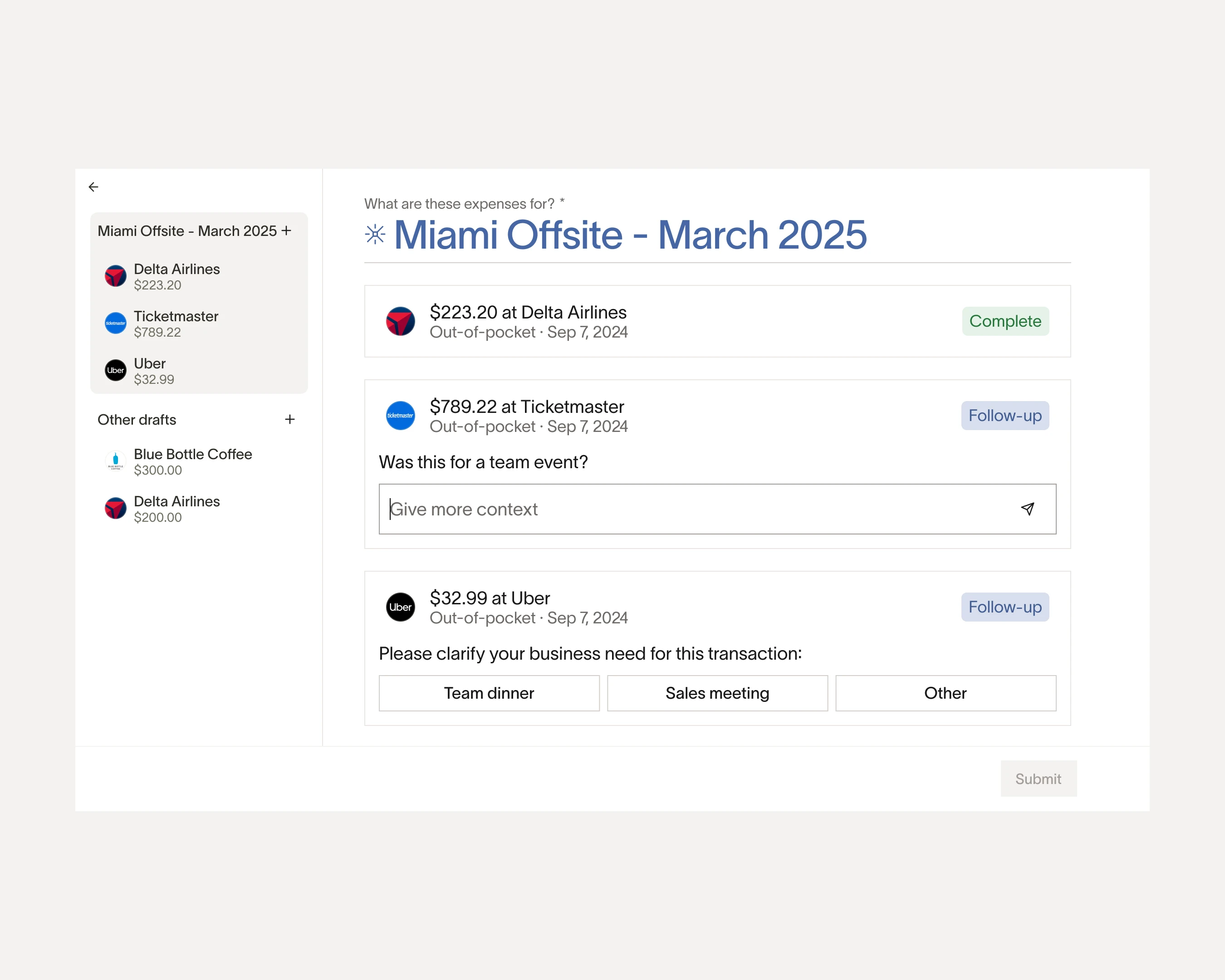 Automated transactions