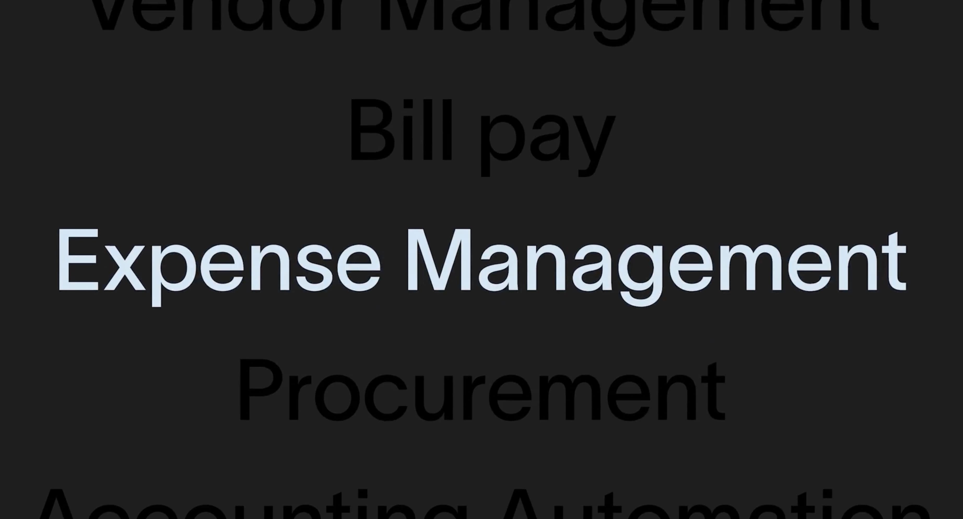 Expense management