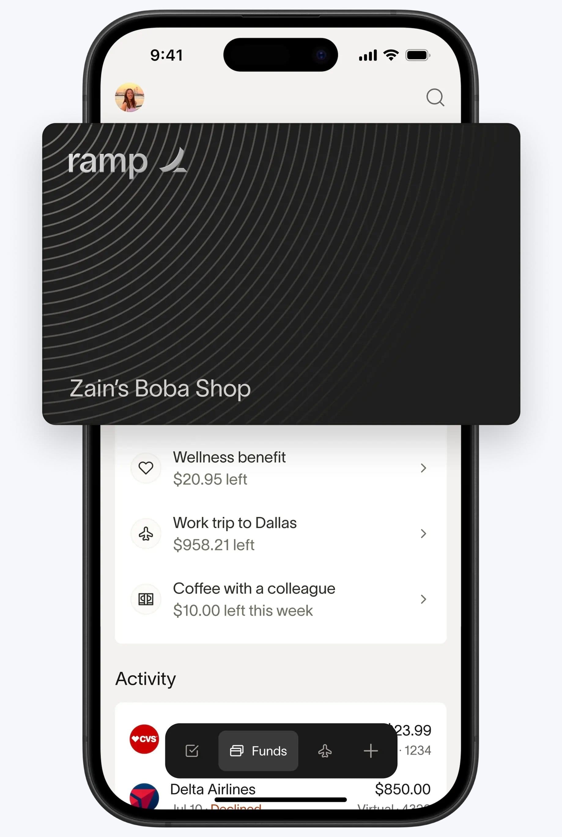 Manage expenses on the go with Ramp's mobile app